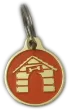 dog tags identifaction tags kennel design orange