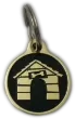 dog tags identifaction tags kennel design black