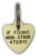Picture of Brass Heart Dog Tag (Mini)
