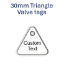 Picture of 30mm Triangle Traffolite Plastic Valve Tags