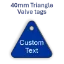 Picture of 40mm Triangle Traffolite Plastic Valve Tags