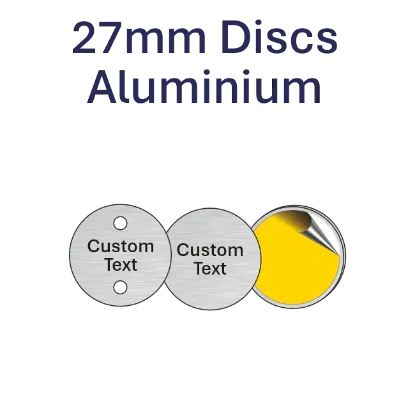 Picture of 27mm dia. Customised Aluminum Discs