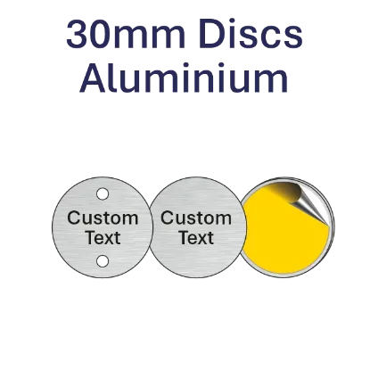 Picture of 30mm dia. Customised Aluminum Discs
