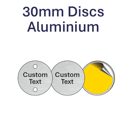 Picture of 30mm dia. Customised Aluminum Discs