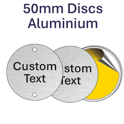 Picture of 50mm dia. Aluminum Discs
