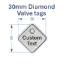 Picture of 30mm Diamond Aluminum Valve Tags