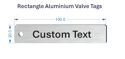 Picture of 100x20mm Aluminium  Valve Tags