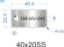 Picture of 40x20mm Rectangle Stainless Steel Valve Tags
