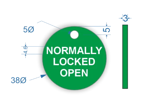 Picture of 38mm Normally Locked Open