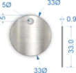 Picture of 33mm Blank Stainless Steel Valve Tags 