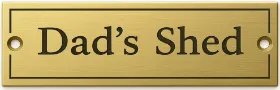 Picture of Brass Bench Plaque  140x40mm