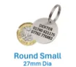 dog tags identifaction tags stainless steel 304 27mm small