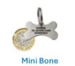 Picture of Bone Stainless Steel Pet ID Tags