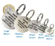 Picture of Stainless Steel Round Dog ID Tag (Medium)