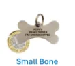 Picture of Stainless Steel Bone Dog ID Tag (Small)