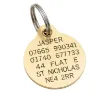 Picture of Round Brass Reinforced Dog Tag