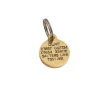 Picture of Round Brass Reinforced Dog Tag