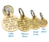 Picture of Medium Brass Reinforced Round Pet Tags