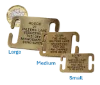 Picture of Open Ended Collar Brass Dog Tags