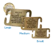 Picture of Open Ended Collar Brass Dog Tags