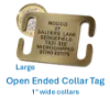 Picture of Open Ended Collar Brass Dog Tags