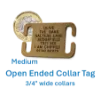 Picture of Open Ended Collar Brass Dog Tags