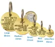 engraved brass pet identitfcation tag
