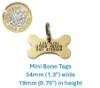 Picture of Bone Brass Dog  ID Tags