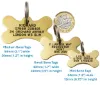 Picture of Bone Brass Dog  ID Tags