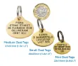 Picture of Brass Oval Pet ID Tag (Mini)
