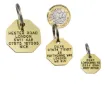 dog tags uk identification tags brass octagonal