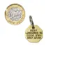 Picture of  Brass Octagonal Pet Tag (Mini)