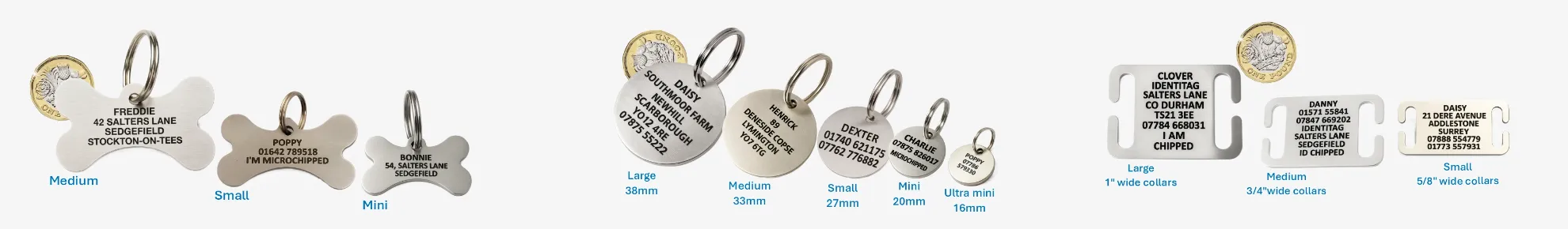 stainless steel dog pet tags