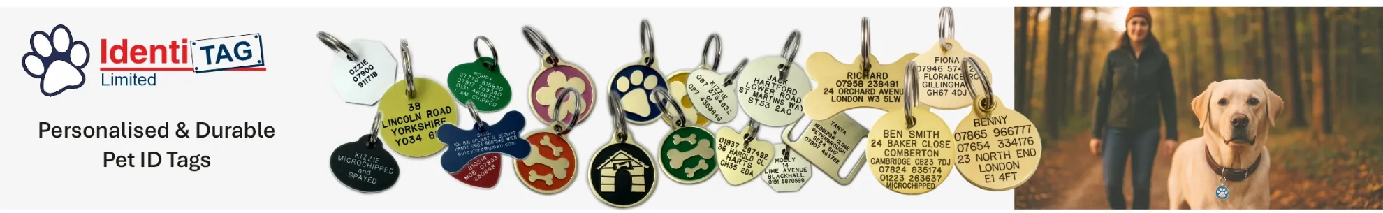 identitag  pet id dog tags