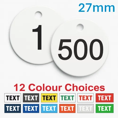 Picture of 1-500 Traffolite, plastic valve tags 27mm