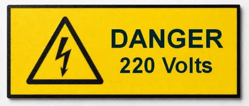 Picture of Danger label 220V