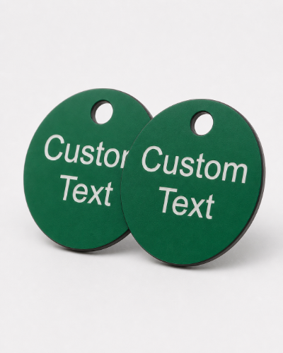 Picture of 40mm dia. Customised Traffolite Valve Tags