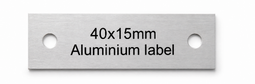 Picture of Aluminium Labels 40x15mm